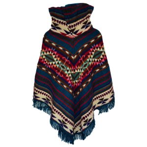 Poncho (Dark Green Trim)